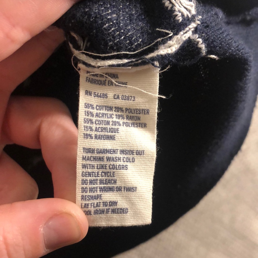 American Eagle Blue & White Striped Sweater (M) - Picture 4 of 5